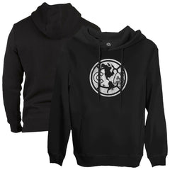 Club America 1863FC Mono Badge Fleece Pullover Hoodie Sweatshirt Black
