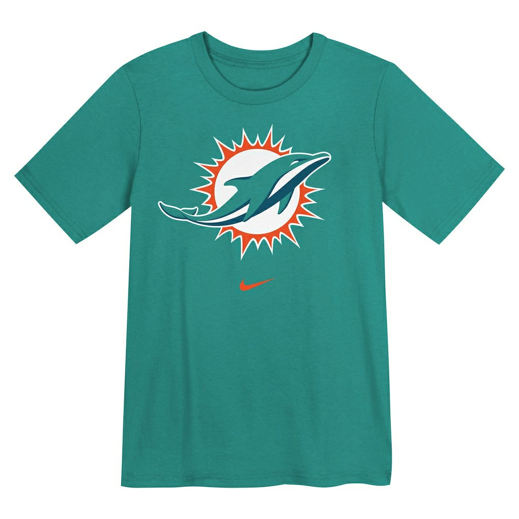 Miami Dolphins Preschool Primary Logo Legend Performance T-Shirt - Aqua T-shirts