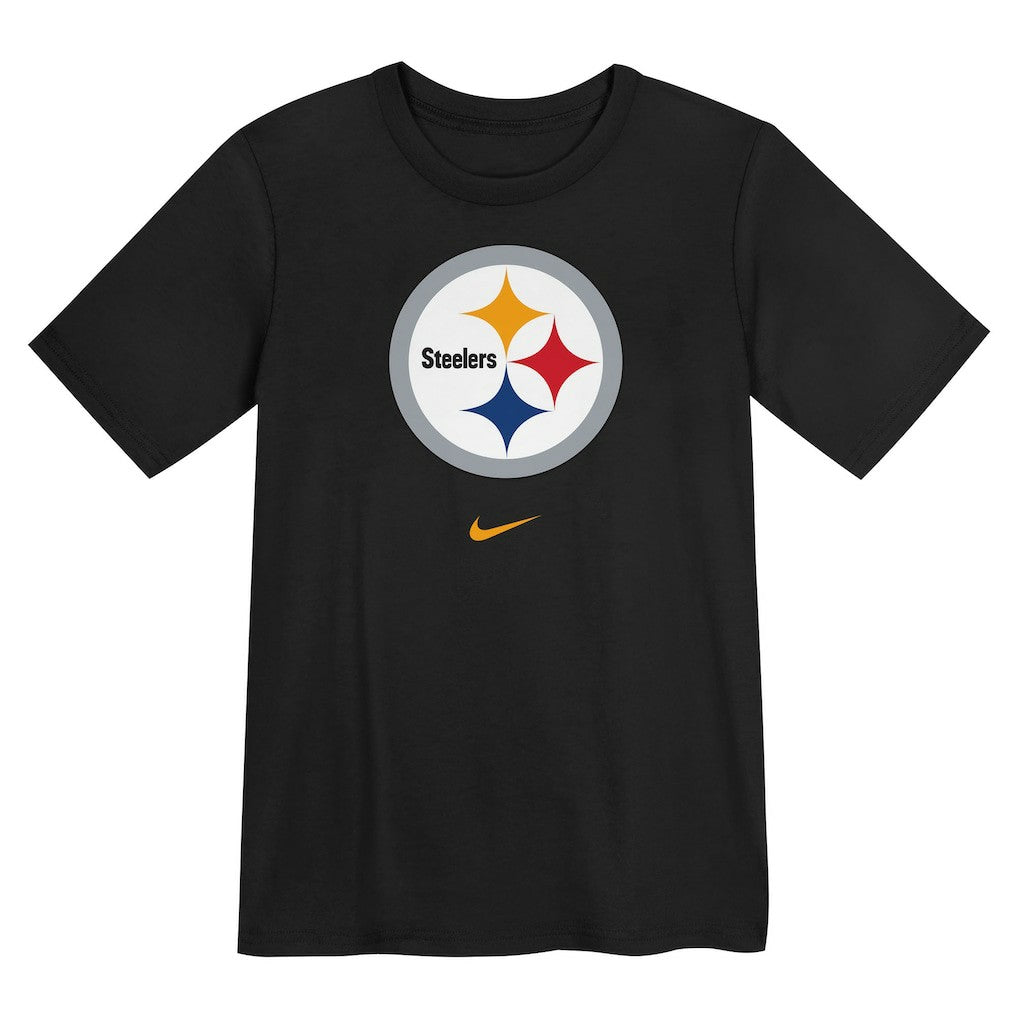 Pittsburgh Steelers Preschool Primary Logo Legend Performance T-Shirt - Black T-shirts