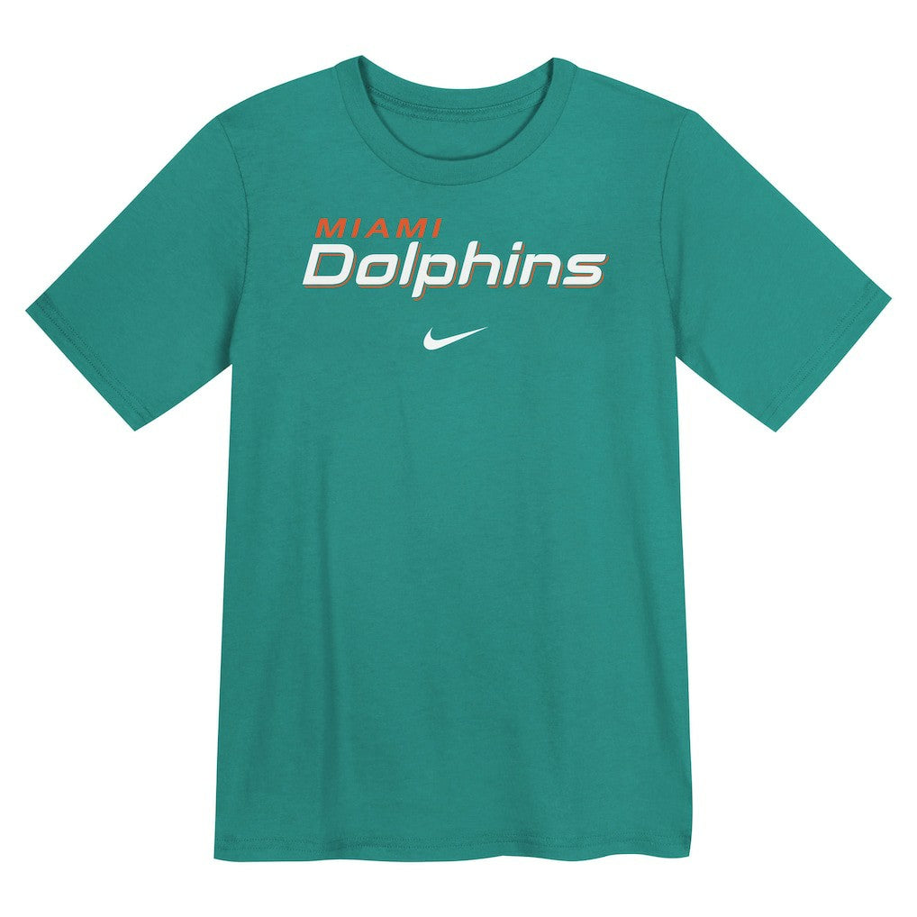 Miami Dolphins Preschool Wordmark T-Shirt - Aqua T-shirts