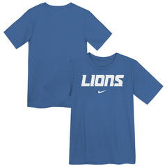 Detroit Lions Preschool Wordmark T-Shirt - Blue T-shirts