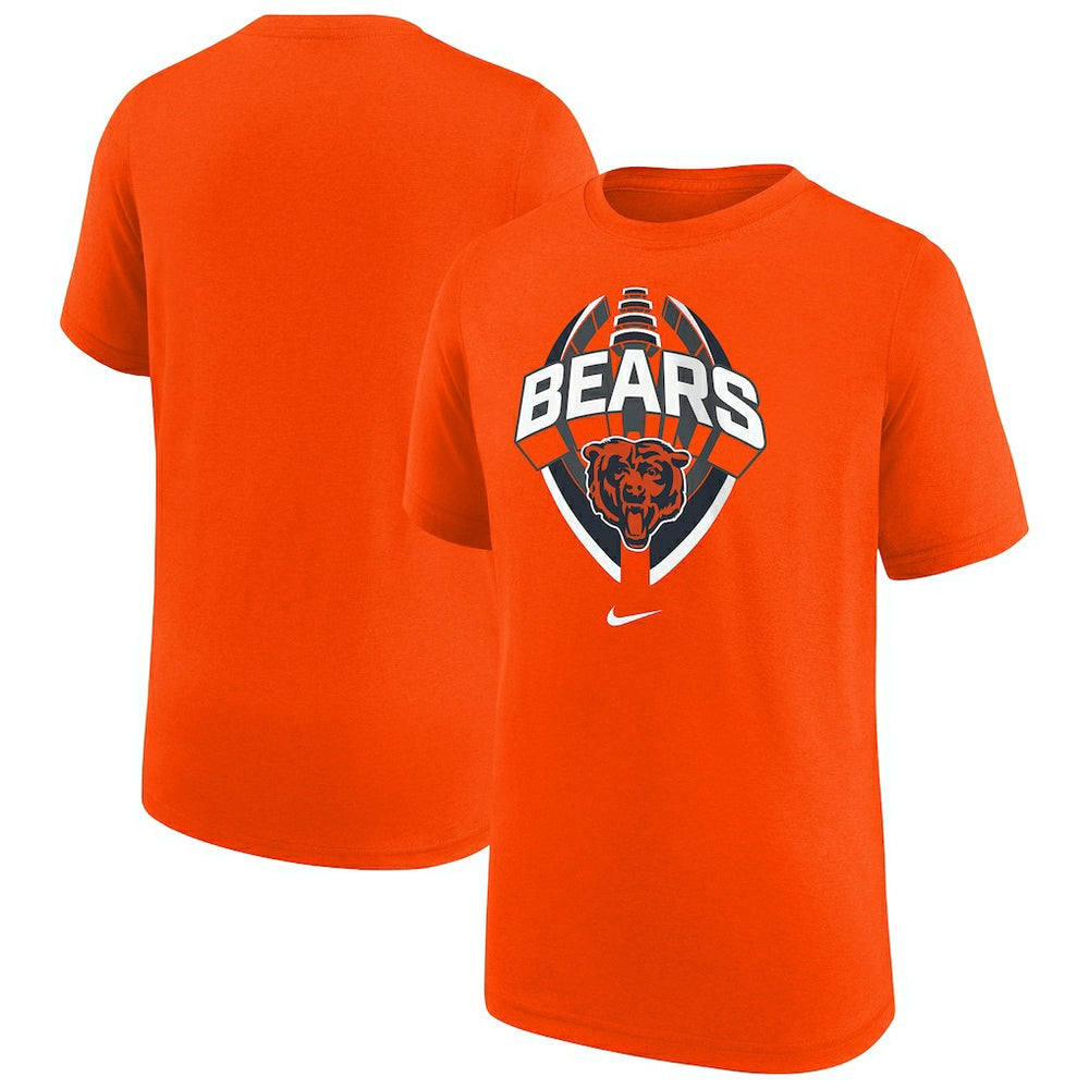 Chicago Bears Youth Icon Legend T-Shirt - Orange T-shirts