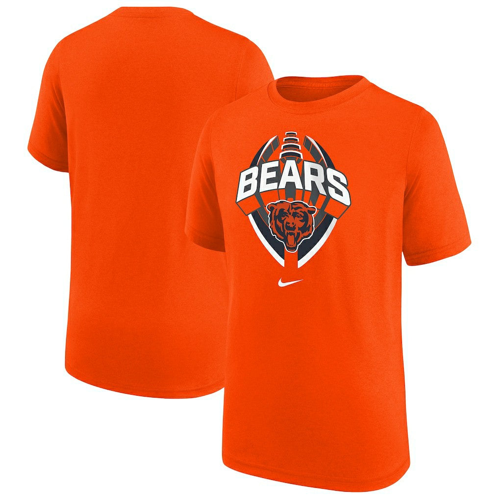 Chicago Bears Youth Icon Legend T-Shirt - Orange T-shirts