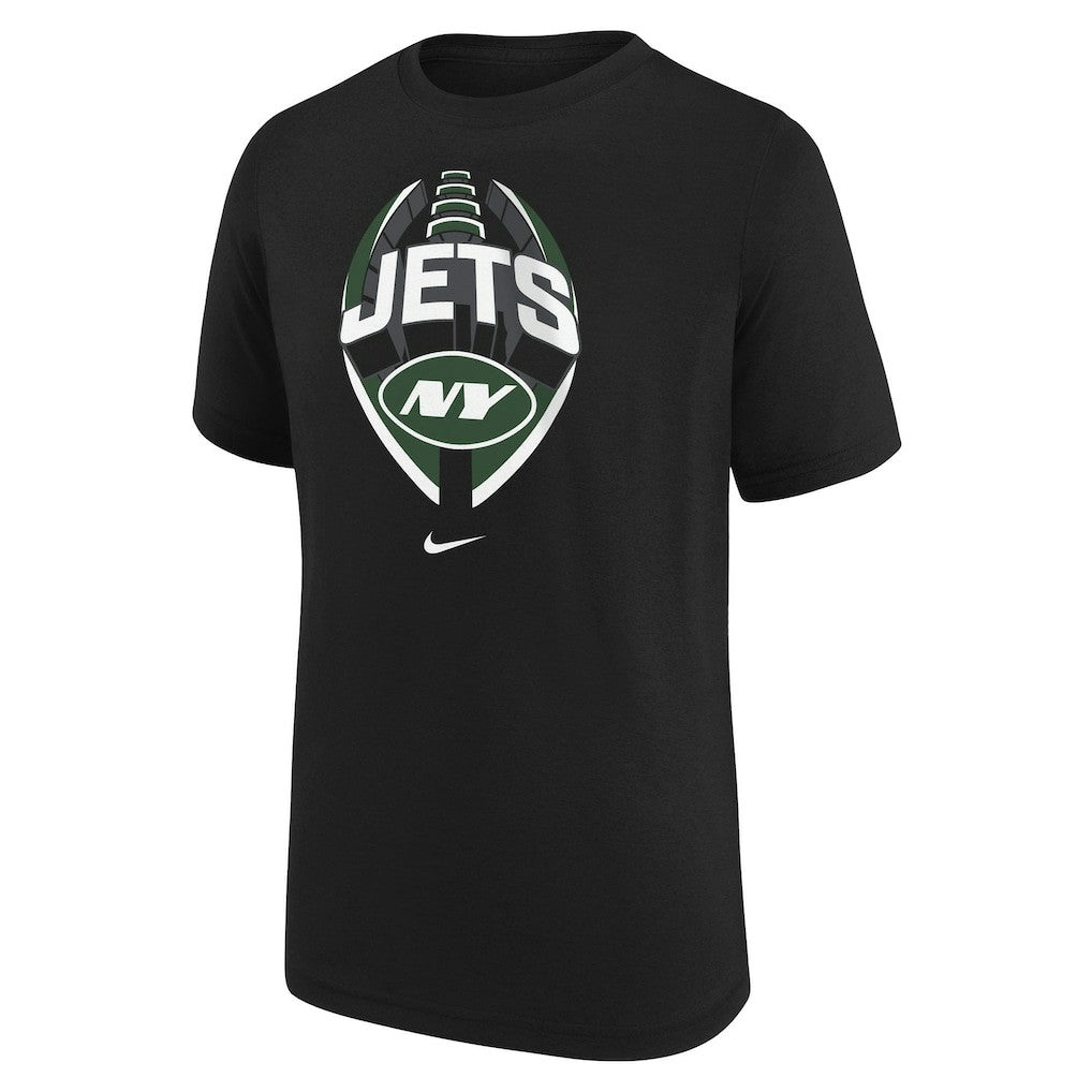 New York Jets Youth Icon Legend T-Shirt - Black T-shirts