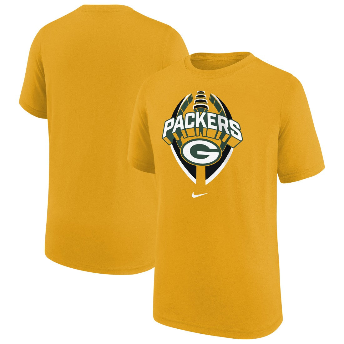 Green Bay Packers Youth Icon Legend T-Shirt - Gold T-shirts