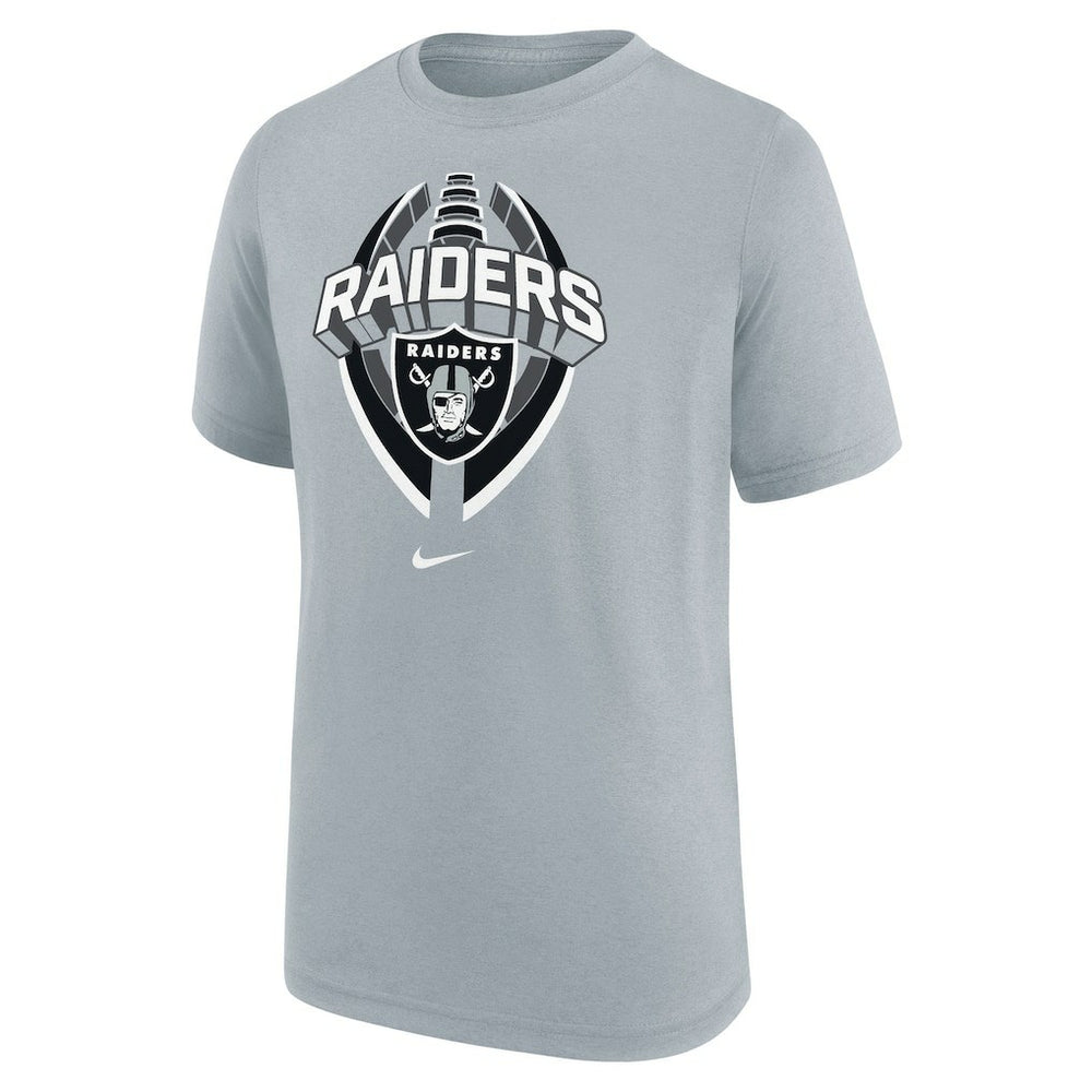 Las Vegas Raiders Youth Icon Legend T-Shirt - Gray T-shirts