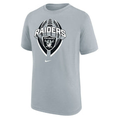 Las Vegas Raiders Youth Icon Legend T-Shirt - Gray T-shirts