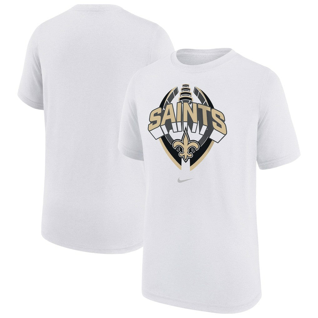 New Orleans Saints Youth Icon Legend T-Shirt - White T-shirts