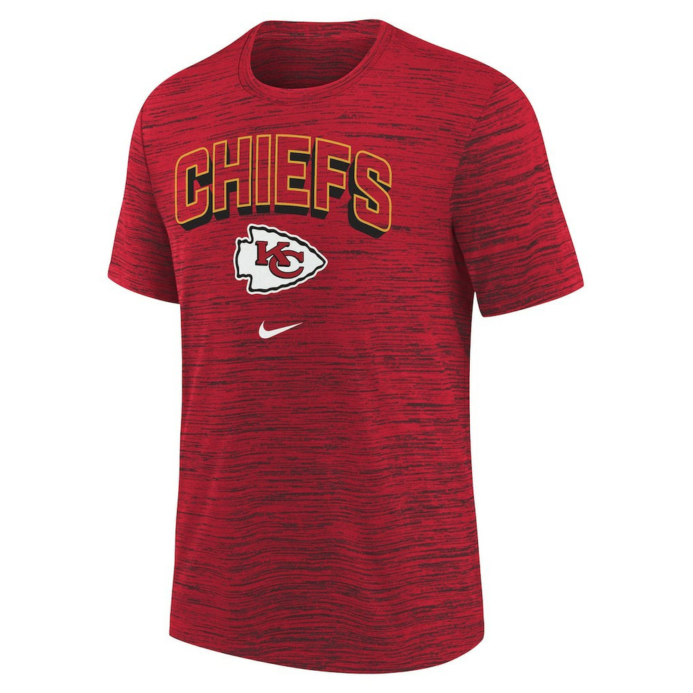 Kansas City Chiefs Youth Sideline Velocity Performance T-Shirt - Red T-shirts