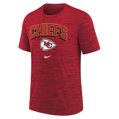 Kansas City Chiefs Youth Sideline Velocity Performance T-Shirt - Red T-shirts