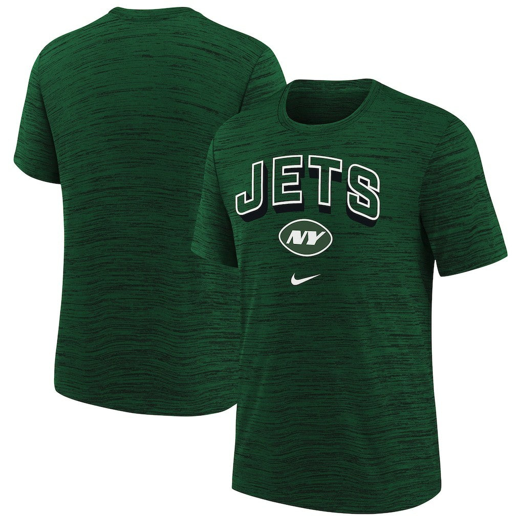 New York Jets Youth Sideline Velocity Performance T-Shirt - Green T-shirts