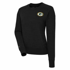 Green Bay Packers Antigua Women's Forward Fleece Pullover Sweatshirt - Black Pullover