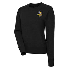 Minnesota Vikings Antigua Women's Forward Fleece Pullover Sweatshirt - Black Pullover