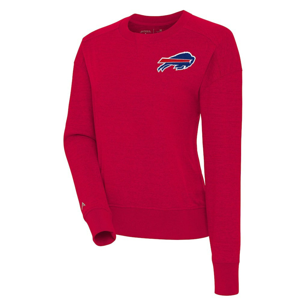 Buffalo Bills Antigua Women's Forward Fleece Pullover Sweatshirt - Red Pullover
