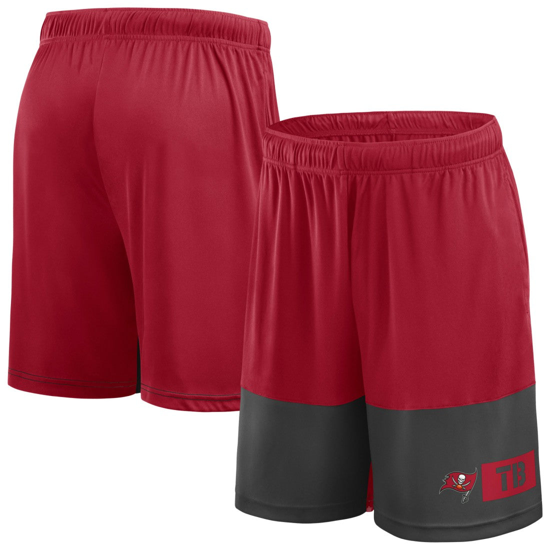 Tampa Bay Buccaneers Big & Tall Best of the Best Performance Shorts - Red/Pewter Shorts