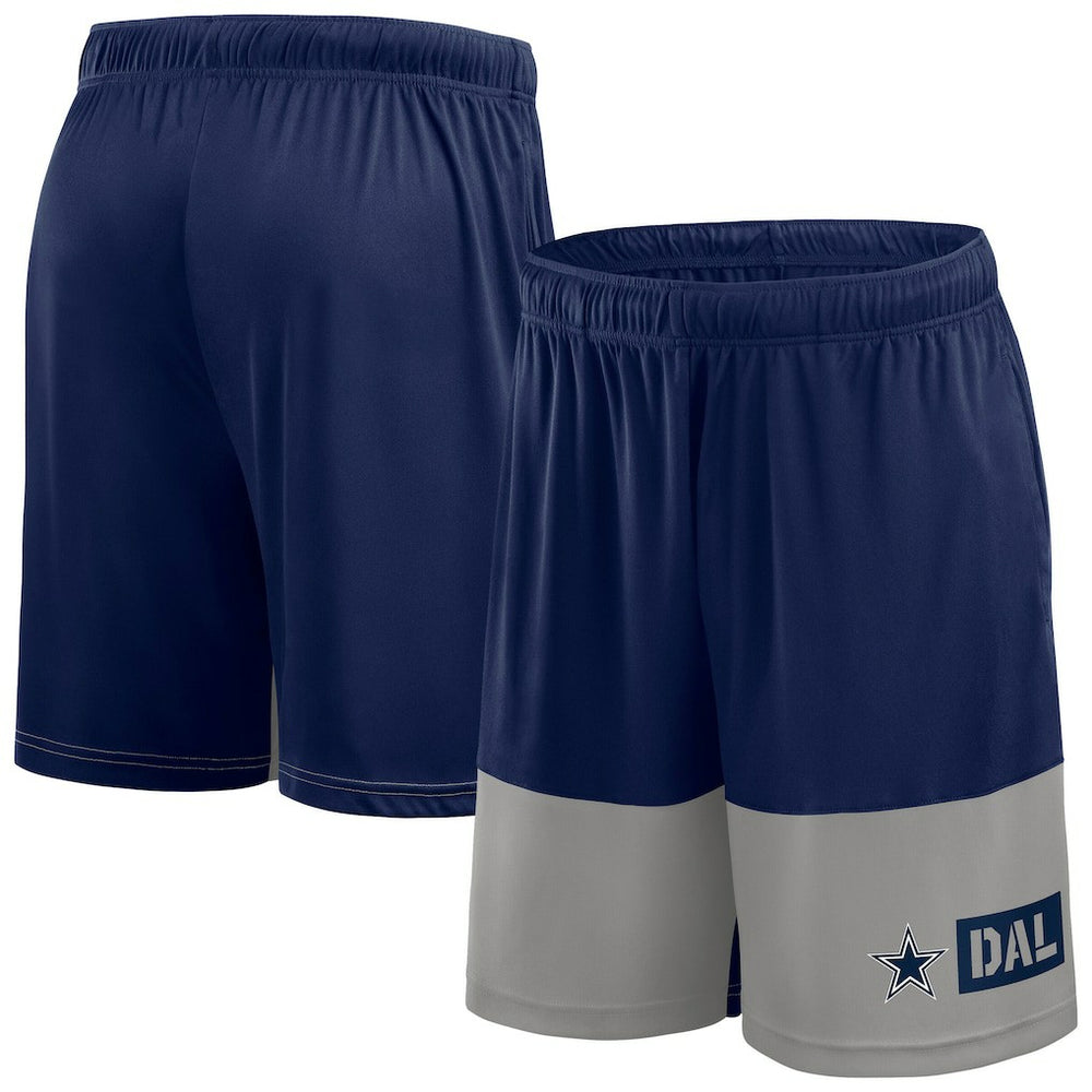 Dallas Cowboys Big & Tall Best of the Best Performance Shorts - Navy/Silver Shorts