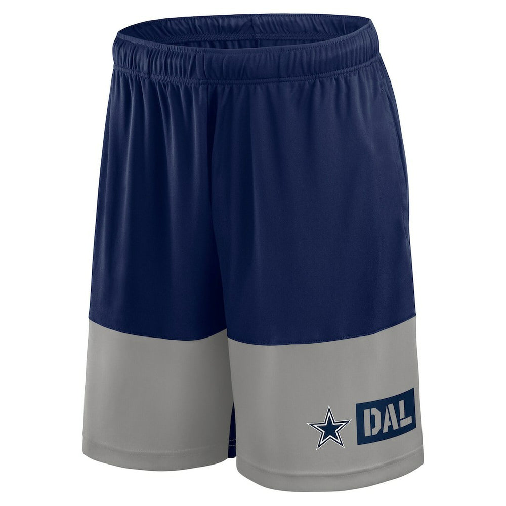 Dallas Cowboys Big & Tall Best of the Best Performance Shorts - Navy/Silver Shorts