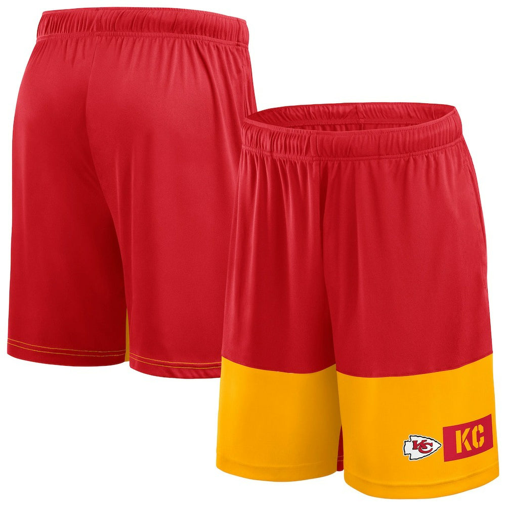 Kansas City Chiefs Big & Tall Best of the Best Performance Shorts - Red/Gold Shorts