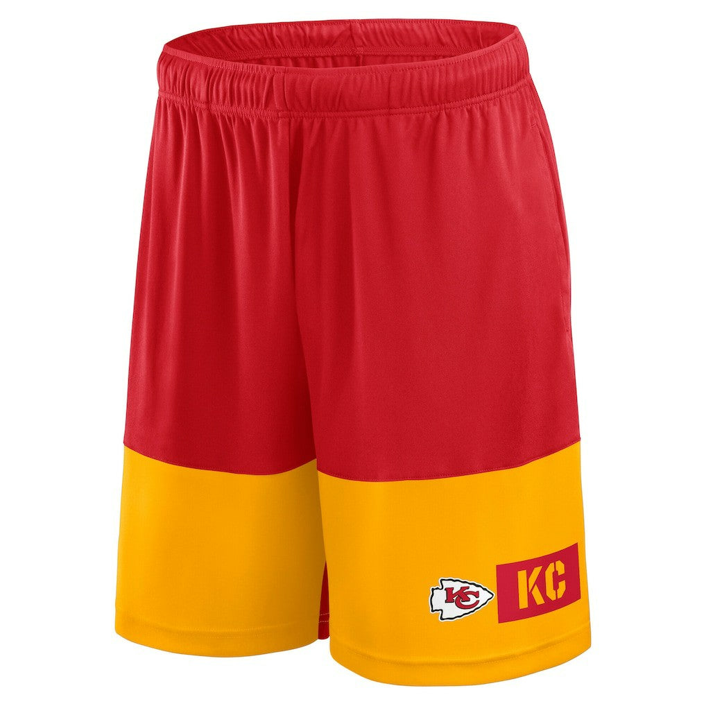 Kansas City Chiefs Big & Tall Best of the Best Performance Shorts - Red/Gold Shorts
