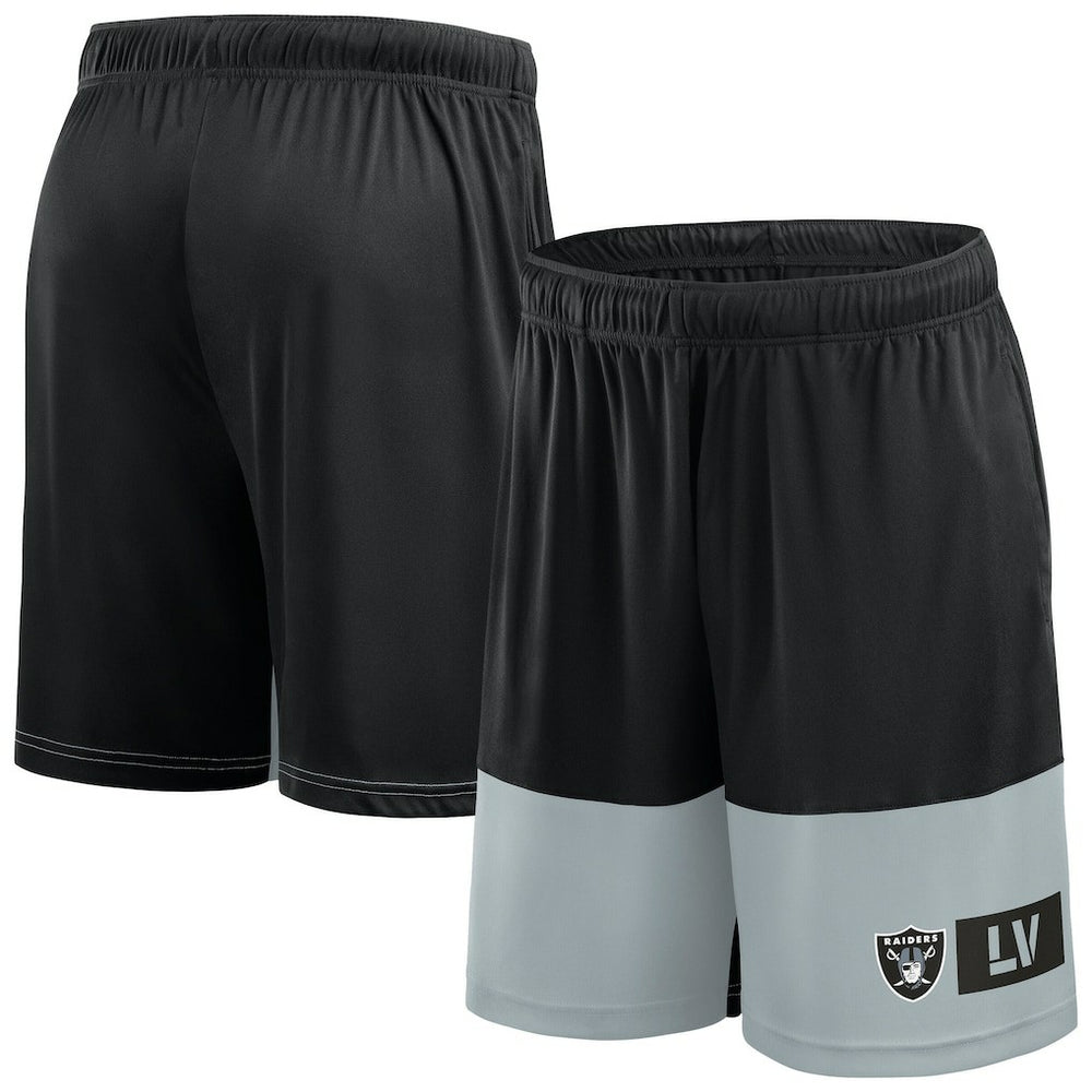 Las Vegas Raiders Big & Tall Best of the Best Performance Shorts - Black/Silver Shorts