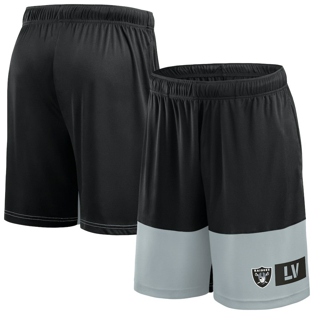 Las Vegas Raiders Big & Tall Best of the Best Performance Shorts - Black/Silver Shorts