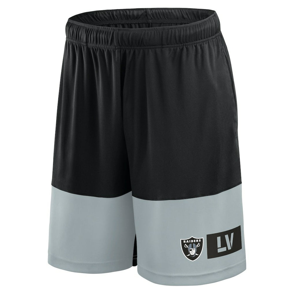 Las Vegas Raiders Big & Tall Best of the Best Performance Shorts - Black/Silver Shorts