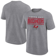 Tampa Bay Buccaneers Big & Tall Top Notch T-Shirt - Heather Gray T-shirts