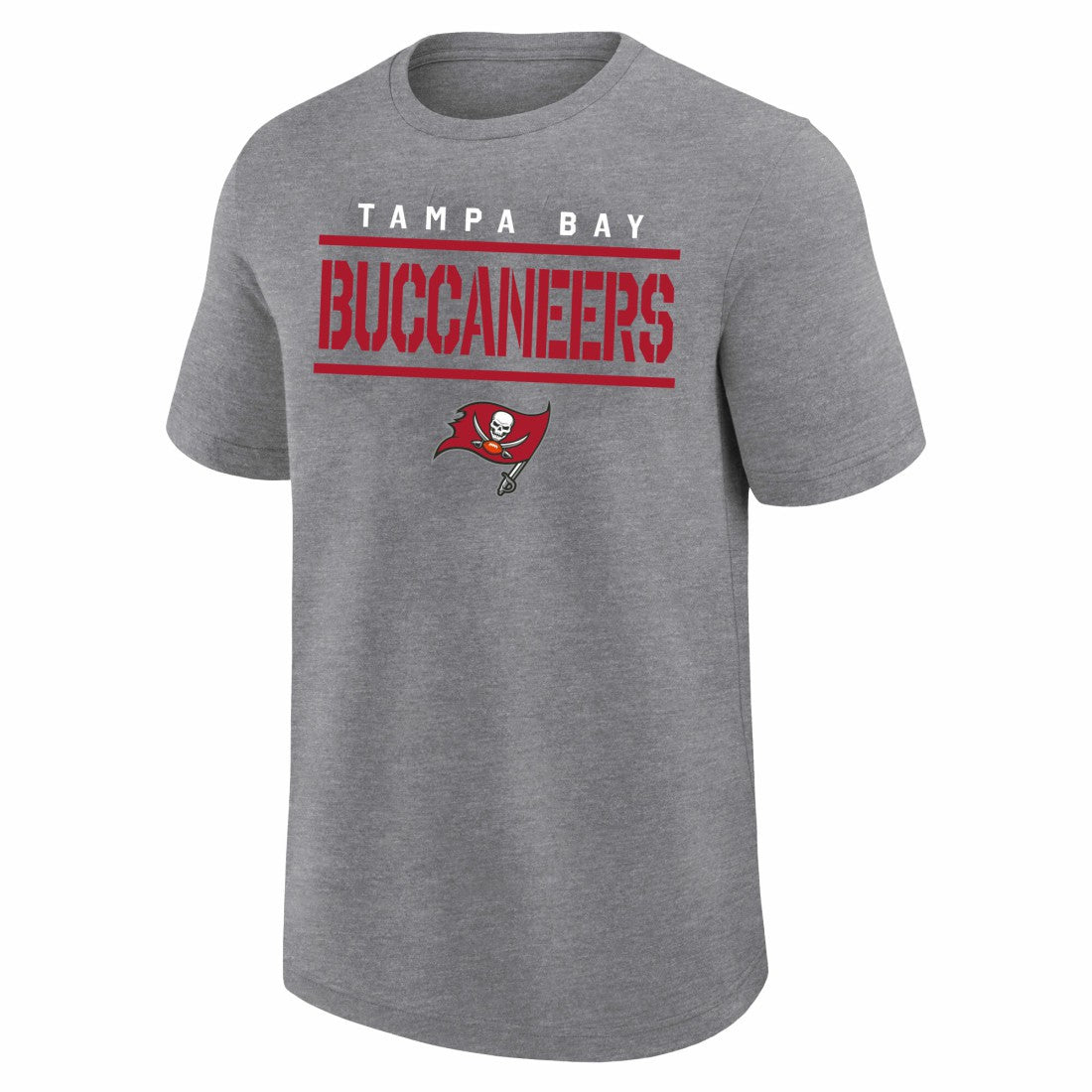 Tampa Bay Buccaneers Big & Tall Top Notch T-Shirt - Heather Gray T-shirts
