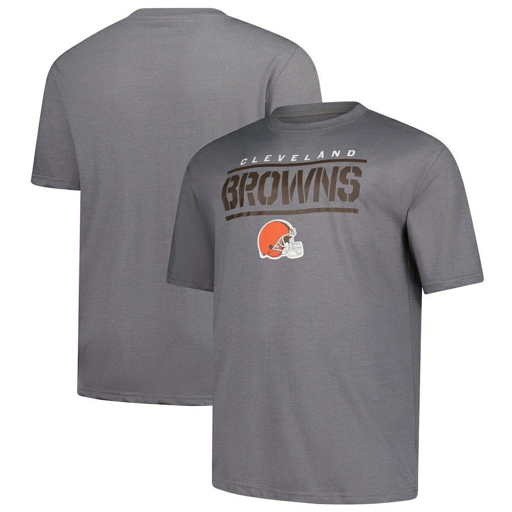 Cleveland Browns Big & Tall Top Notch T-Shirt - Heather Gray T-shirts