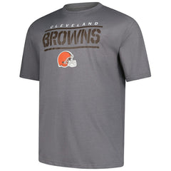 Cleveland Browns Big & Tall Top Notch T-Shirt - Heather Gray T-shirts