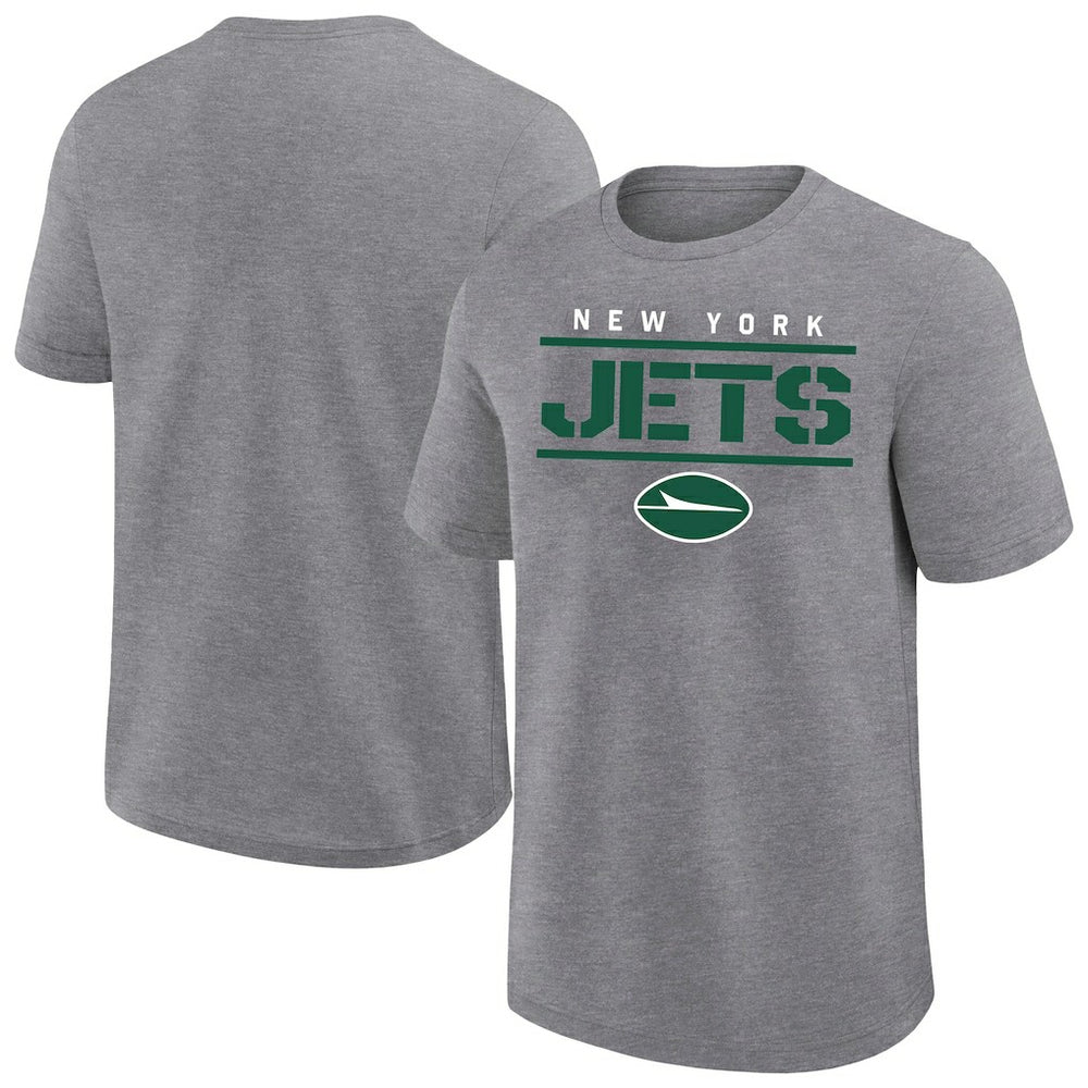 New York Jets Big & Tall Top Notch T-Shirt - Heather Gray T-shirts