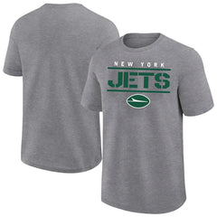 New York Jets Big & Tall Top Notch T-Shirt - Heather Gray T-shirts
