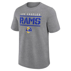 Los Angeles Rams Big & Tall Top Notch T-Shirt - Heather Gray T-shirts