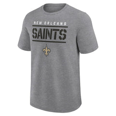 New Orleans Saints Big & Tall Top Notch T-Shirt - Heather Gray T-shirts