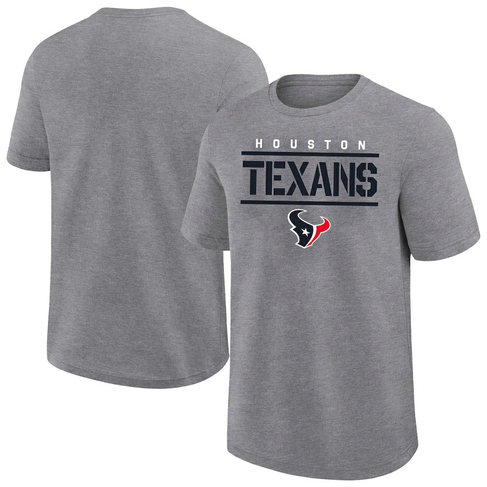 Houston Texans Big & Tall Top Notch T-Shirt - Heather Gray T-shirts