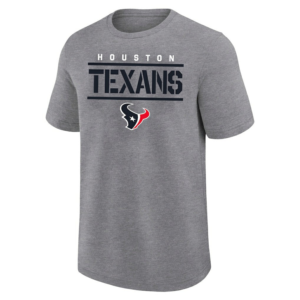 Houston Texans Big & Tall Top Notch T-Shirt - Heather Gray T-shirts