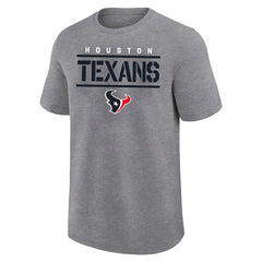 Houston Texans Big & Tall Top Notch T-Shirt - Heather Gray T-shirts