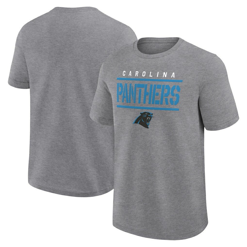 Carolina Panthers Big & Tall Top Notch T-Shirt - Heather Gray T-shirts