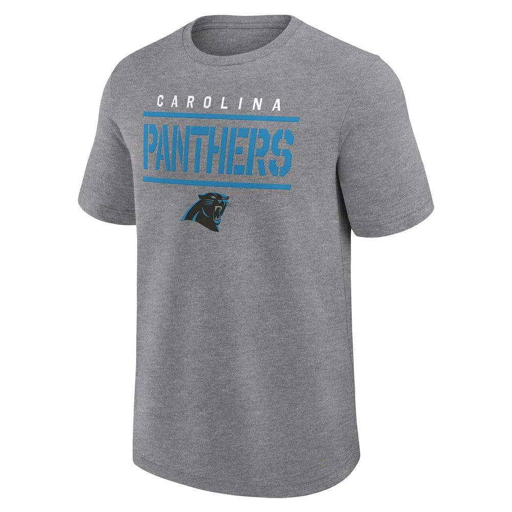 Carolina Panthers Big & Tall Top Notch T-Shirt - Heather Gray T-shirts