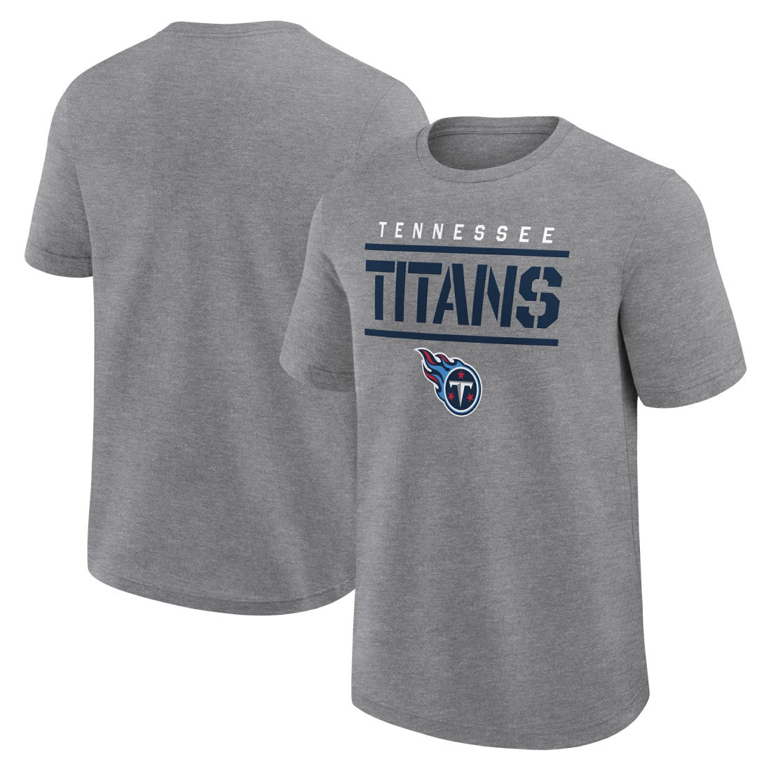 Tennessee Titans Big & Tall Top Notch T-Shirt - Heather Gray T-shirts
