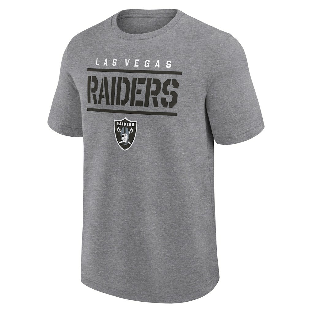 Las Vegas Raiders Big & Tall Top Notch T-Shirt - Heather Gray T-shirts