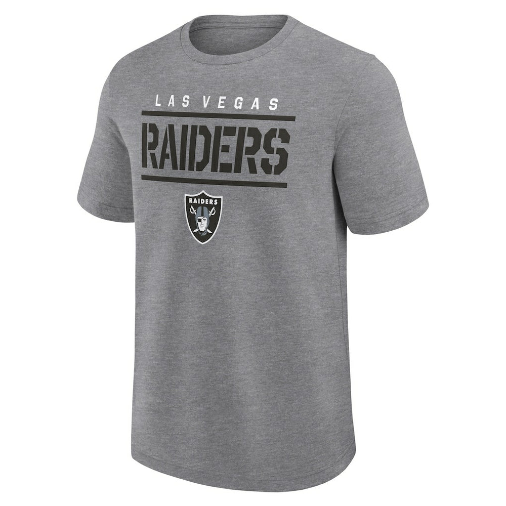 Las Vegas Raiders Big & Tall Top Notch T-Shirt - Heather Gray T-shirts