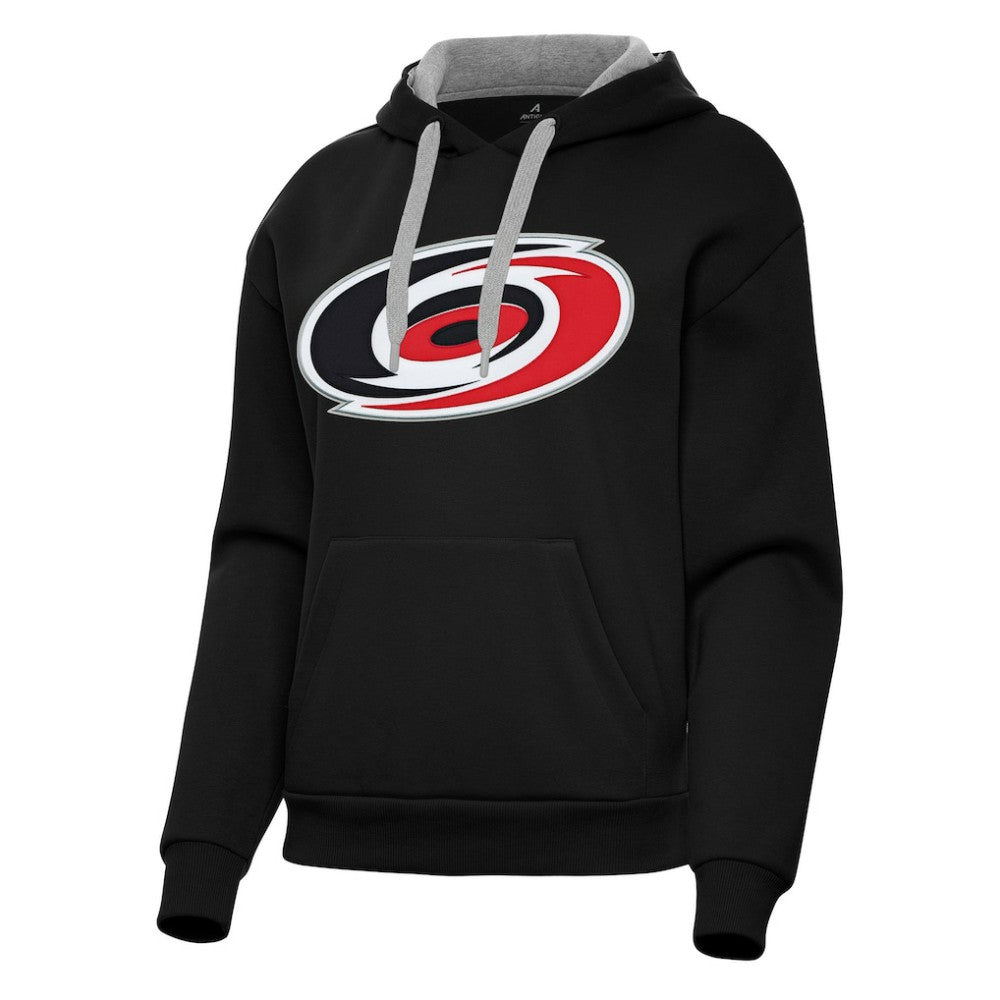Carolina Hurricanes Antigua Women's Victory Pullover Hoodie - Black | US 202233392