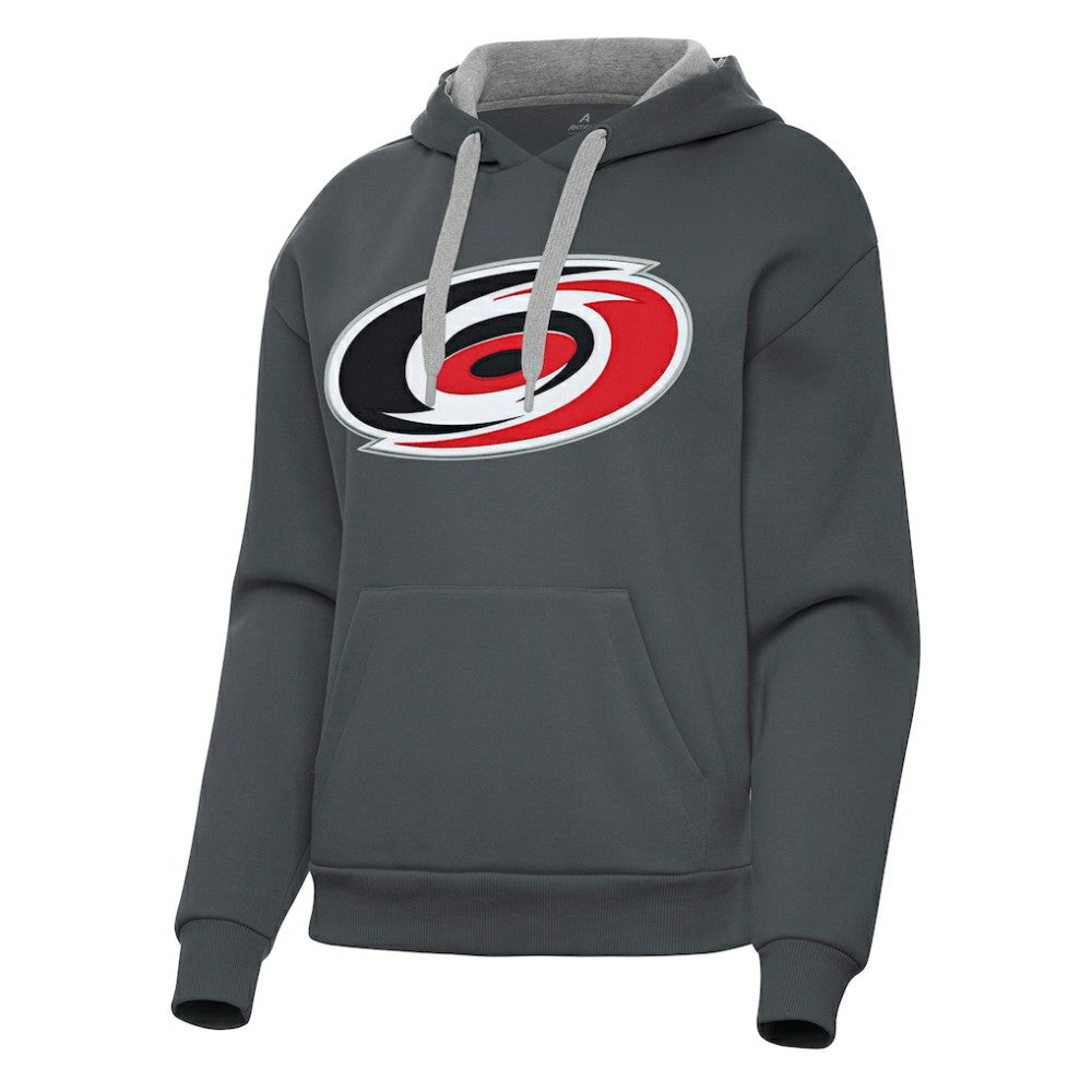 Carolina Hurricanes Antigua Women's Victory Pullover Hoodie - Charcoal | US 202233398