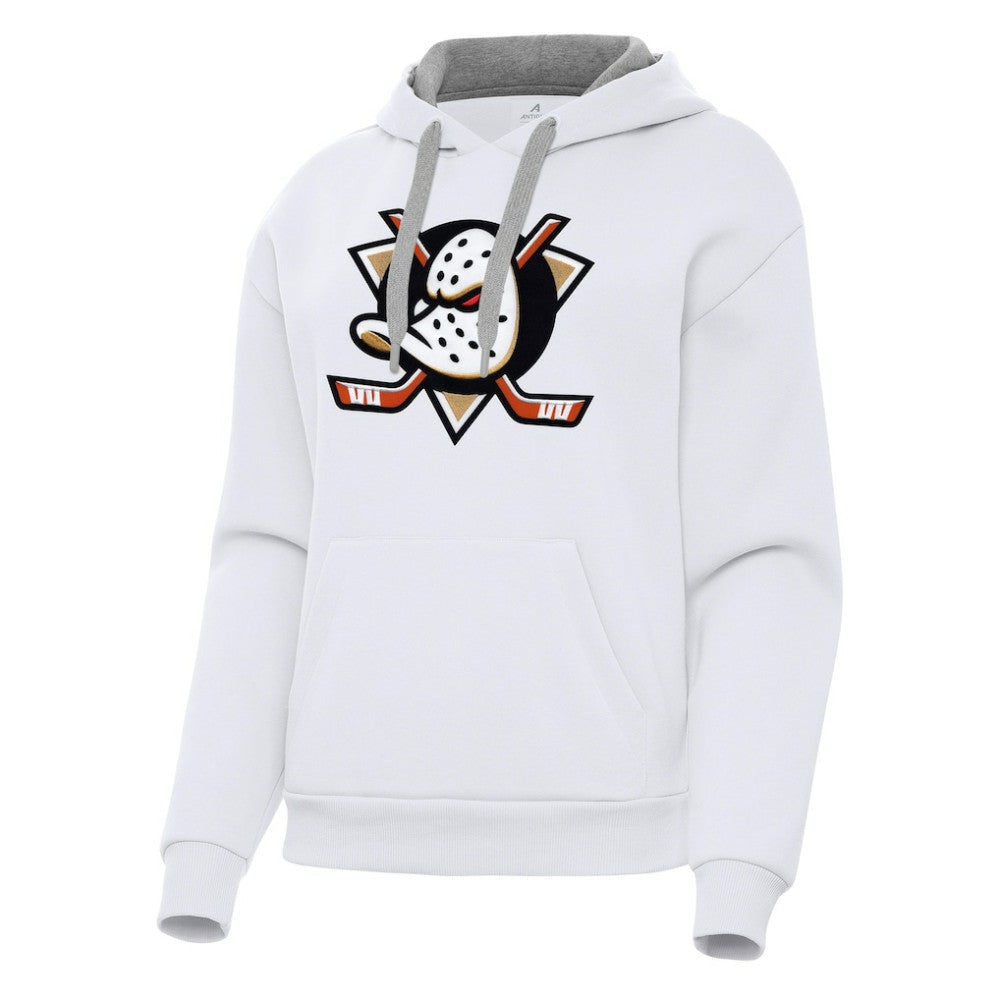 Anaheim Ducks Antigua Women's Victory Pullover Hoodie - White | US 202233415