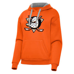 Anaheim Ducks Antigua Women's Victory Pullover Hoodie - Orange | US 202233417