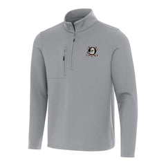 Anaheim Ducks Antigua Insider Quarter-Zip Top - Gray | US 202233566