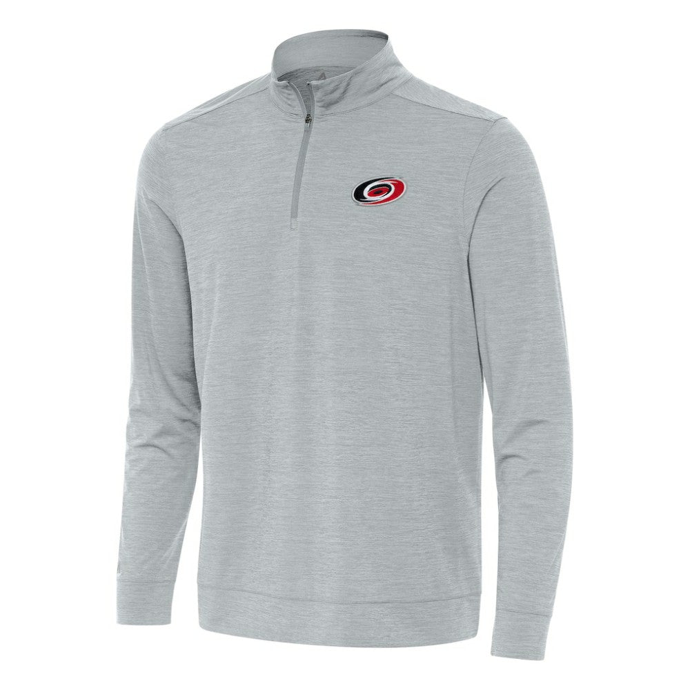 Carolina Hurricanes Antigua Bright Quarter-Zip Top - Heather Gray | US 202233613