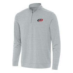 Carolina Hurricanes Antigua Bright Quarter-Zip Top - Heather Gray | US 202233613