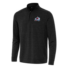 Colorado Avalanche Antigua Bright Quarter-Zip Top - Heather Black | US 202233614